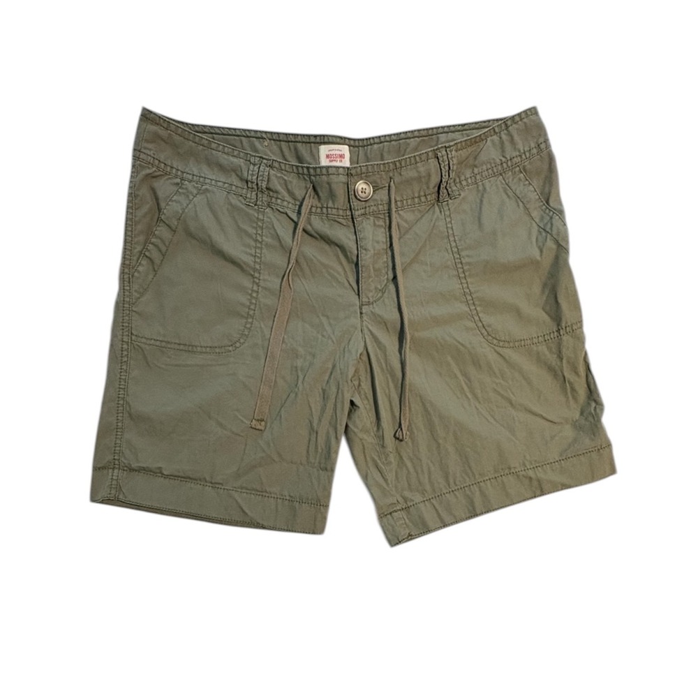 Olive Green Utility Mossimo Supply Shorts Womens 11 Cotton Drawstring‎ Gorpcore